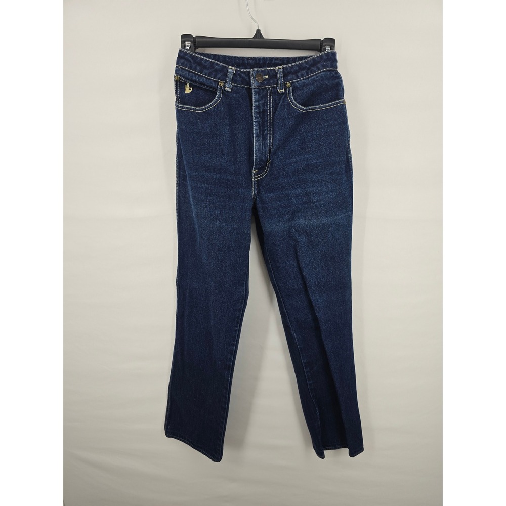 Vintage Sasson High Waisted Straight Leg Jeans Dark Wash‎ Size 8 Style 131068